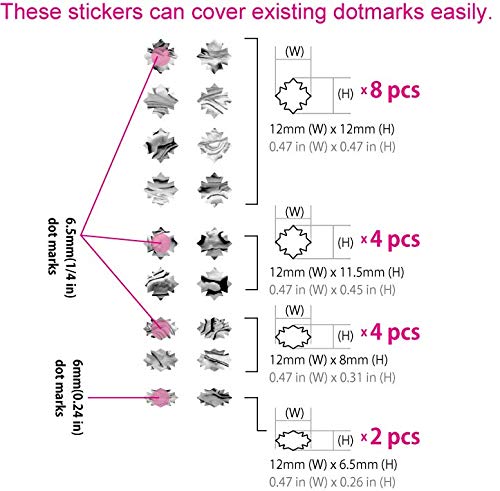 Traditional Snowflake (Aged White Pearl) Guitar Bass Ukulele Inlay Sticker